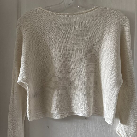 The Group by Babaton white cotton cropped sweater - Picture 6 of 6